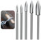5PCS Wood Carving Bits for Dremel Rotary Tool Woodworking Bits with 1/8” Shank HSS Engraving Hand Milling Sharpener for DIY Carving Grinding Drilling Universal