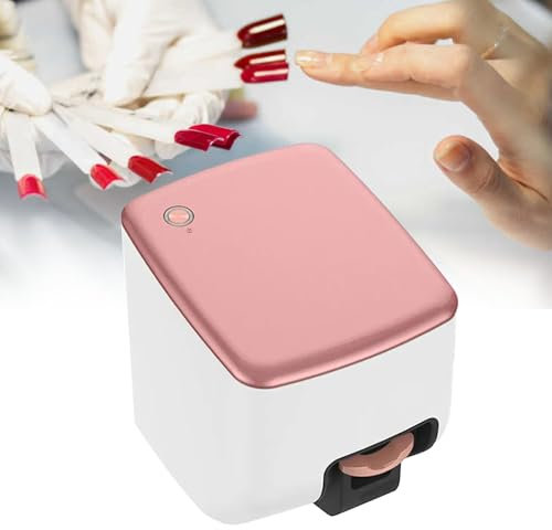 Digital Mobile Nail Art Printer - Mini Portable Nails Painting Machine Control Through Mobile App, Drawing in 10S, Massive Picture Gallery, Support WiFi/DIY, Home Manicure Salon Equipment