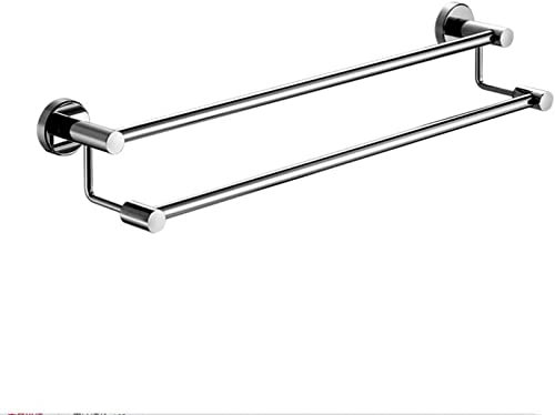 Porte-Serviettes Porte-Serviettes Barre Porte-Serviettes Double Barre Porte-Serviettes 40-80cm Acier Inoxydable 304 Porte-Serviettes Mural Douche Porte-Serviettes de Bain Porte-Serviettes Étagère