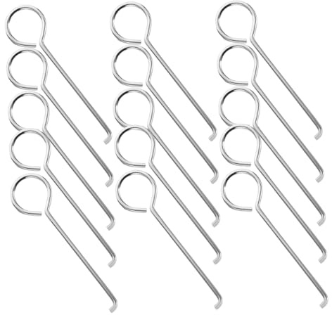 Ciieeo Stainless Steel Drain Removal Tool 50pcs Shower Drain Hooks Sink Strainer Bathroom