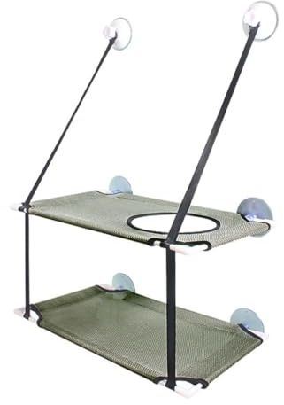 xbiez for Cat Window for Seat Mount House Comfort Double Hammock Pet Supplies Suction Cup Mounted Window for Seat