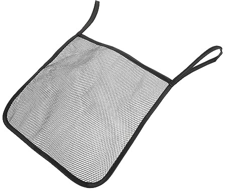 VICASKY Atmungsaktiver Schwarzer Kinderwagen Organizer aus Netzmaterial mit Multifunktionaler Großer Kapazität für Babyflaschen und Windeln Beim Spaziergang