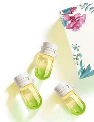 Parfüm & Haaröl 2-in-1 – Avocado & Kamelie – Pflege für krauses Haar,Mini-Parfümöl für Damen,alle Hauttypen,Parfümöl für trockenes, strapaziertes Haar (1.5ml, Holziger Blumenduft)