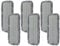 Microfibre Mop Pads - 6 Grey Fluffy Micro Fibre Replacement Heads Compatible with Spray & Handy Mops - Ideal for Hardwood, Tile and Laminate Floors