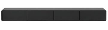 Lizhuzhuzs28 Moderne Meuble TV Mural Minimaliste et Flottant, Console multimédia for Salon Console(Noir)