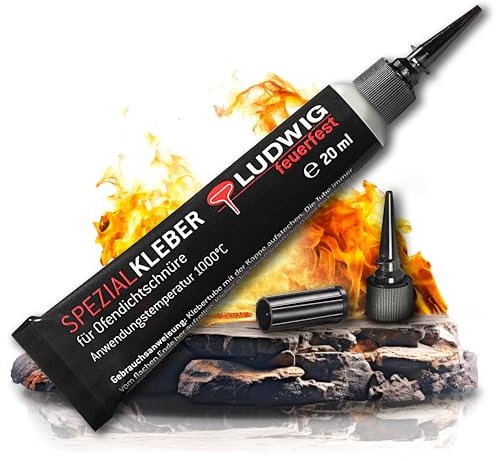 Kaminfix Schamottekleber bis 1000°C für Dichtschnur & Kaminreparatur | Präzise dosierbar, leicht zu verarbeiten und ideal für langlebige Reparaturen am Kamin.