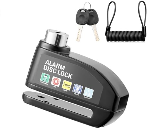 GSENIN Candado Moto Disco con Alarma para CB 400 1975-2017