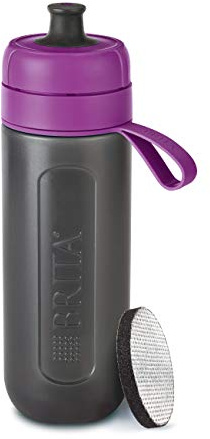 BRITA Fill&Go Active water filter bottle, BPA free, Purple - 600ml
