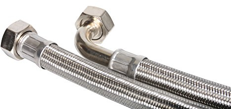 Aqmos I Panzerschlauch 1 Zoll ÜM x 1 Zoll ÜMB 1000 für Wasserenthärtungsanlage, Enthärtungsanlage, Antikalkanlage