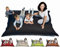 sunnypillow XL Sitzsack, Sitzkissen aus Kunstleder Outdoor & Indoor 100 x 150 cm mit 140L Styropor Füllung Sessel für Kinder & Erwachsene Sofa Beanbag viele Farben und Größen zur Auswahl Schwarz