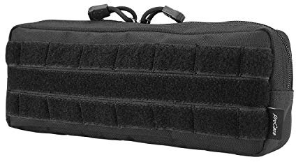 ProCase Tactical Admin Pouch, Versatile Molle Admin Pouch EDC Borsa per il Trasporto Portautensile Multifunzione per Riviste, Mappe e Altri Piccoli Strumenti, Regalo Festa del Papà -Nero