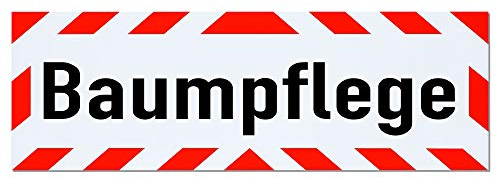 Magnetschild Baumpflege | Schild magnetisch | mehrere Größen lieferbar (35 x 11 cm)