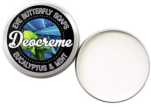 Deocreme Eucalyptus & Mint - Travel Size 10 g | aluminiumfrei, Duft nach Eukalypthus und Minze, vegan
