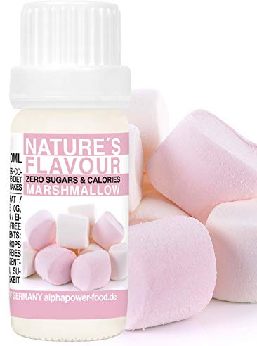Flavour Drops Zuckerfrei MARSHMALLOW, 100% natürliches liquid Lebensmittel Aroma I Backaroma, Quark und Shake - Geschmack zum Tropfen, füssig Flavdrops