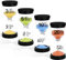 XCOZU Hourglass Sand Timers, 4 Coloured Sand Glasses for Classroom & Home Office Decoration - 3, 5, 10, 20 Minute Settings