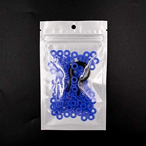 O-Ring Gummi Dichtung Sortiment, 110pcs Keycaps O-Ring-Dichtung Schalter Ton Dampeners, Cherry MX Keyboard Dämpfer, Ersatz Noise Reduction Tastatur O-Ring-Dichtung (Color : Blue, Size : 8x5x1.5mm)