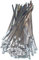 Pack of 10 Stainless Steel Cable Ties 300 mm x 4.6 mm Steel Cable Ties Steel Band Heat Protection Tape V2A 304
