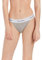 Calvin Klein Damen Slip Bikini Form High Leg mit Stretch, Grau (Grey Heather), XL