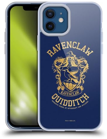 Head Case Designs Licenza Ufficiale Harry Potter Ravenclaw Quidditch Deathly Hallows X Custodia Cover in Morbido Gel Compatibile con Apple iPhone 12 / iPhone 12 PRO