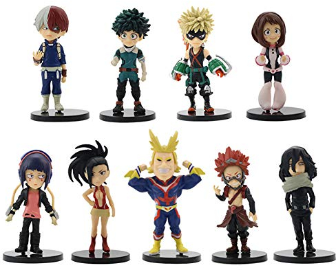 Zhongkaihua My Hero Academia Figuren 6,5–10,7 cm, Toga/Deku/Kirishima/Todoroki/Banpresto/Bakugo/Tsuyu/Tomura/Dabi Academia Set MHA Figur