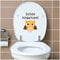 Deko Aufkleber WC Deckel Toilettendeckel Bad Badezimmer Klo Funsticker Toilettensitz Klodeckel lustiger Spruch selbstklebend (R173-15 Schön hinsetzen)