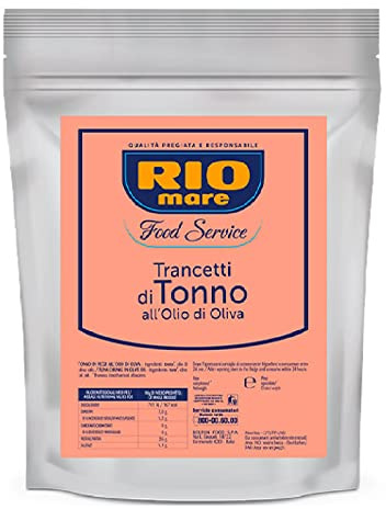 Trancetti di Tonno in Pouch all'Olio d'Oliva Rio Mare Busta da 500 g Tuna