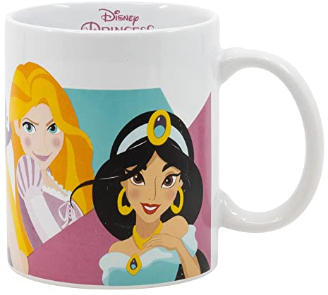 Taza de cerámica de 325 ml en caja regalo de Princesas Disney