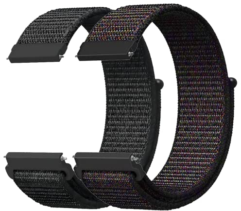 LYYLTX Nylon Fabric Uhrenarmbänder 20mm/22mm Armband für Herren Damen Ersatzband Schnellverschluss Smartwatch Sport Uhren Ersatzarmband Einstellbares Soft Breathable Watch Strap