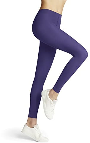 FALKE Damen Leggings Pure Matt 50 DEN W LE halb-blickdicht einfarbig 1 Stück, Lila (Crocus 8305) neu - umweltfreundlich, M-L