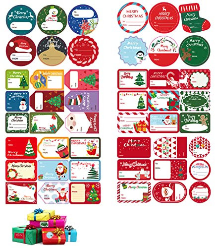 Weihnachten Geschenkaufkleber, Selbstklebende Weihnachten Namensschild Aufkleber, 96 Weihnachten Namensschild Aufkleber, Weihnachts Etiketten Aufkleber, Weihnachten Selbstklebende Etiketten