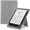 MoKo Étui Universel pour 6 6.8 7 Kindle eReaders Fire Tablette - Kindle/Kobo/Voyaga/Lenovo/Sony Kindle E-Book E-Reader Tablette, Coque en PU avec Support Réglable et Dragonne, Gris Foncé