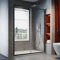 ELEGANT 1400mm Black Sliding Shower Door Modern Bathroom Shower Enclosure Cubicles for Bathroom Wet Room