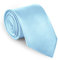 URAQT Corbatas de Hombre, 8cm Corbata de Color Solido Clásico, Mens Tie Classica de Hecho a Mano, Accesorios Ropa Hombre para Business Fiesta Oficina Boda Regalo de Hombre (Azul Claro)