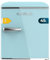 Cecotec Mini-Kühlschrank - Retro-Tischkühlschrank 45L Bolero CoolMarket TT Origin 45 Blue. 55 cm hoch und 44,7 cm breit, Energieeffizienzklasse E, Eisfach und verchromter Griff, Blau