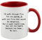 I'd Walk Through Fire for You Sister, Christmas, Birthday, Gifts for Funny Best Sister, Gifts for Soul Sister, Big Sister, Little Sister, Coffee, Tea Mug 11oz Inside Coloured Ceramic Mug. (Red)
