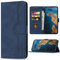 Bear Village Hülle für Xiaomi Redmi 9A, PU Leder Handyhülle Klappbar Handytasche, Schutzhülle mit Kartenfach für Xiaomi Redmi 9A, Blau