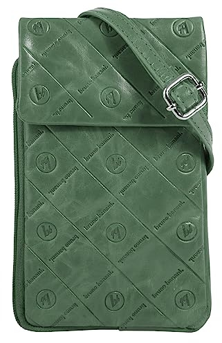 bruno banani Umhängetasche Echt Leder Damen Kleine Leder Schultertasche, Praktische Crossbody Bag, 3 Visitenkartenfächer, 1 Hauptfach