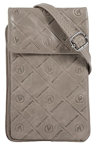bruno banani Umhängetasche Echt Leder Damen Kleine Leder Schultertasche, Praktische Crossbody Bag, 3 Visitenkartenfächer, 1 Hauptfach