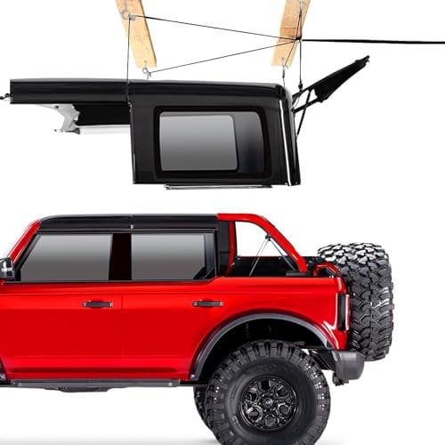 Hardtop-Abnehm-Lift für Jeep Wrangler JL/JK-Modelle und Ford-Hardtops, Garagen-Hebesystem zur Aufbewahrung mit Absturzsicherung, einfach von einer Person bedienbar Unterstützt 3 m Decken, Bonus 6