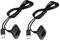 honxinm 2 Pack Ladekabel für Xbox 360 & Slim Controller, Akku-Ladekabel, Schwarz