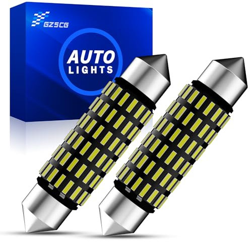 GZ5CG 41MM Soffitte Auto-Innenraumleuchten 3014 54 SMD 350LM 6500K Gleichstrom 12/24V 2 Stück