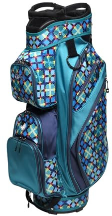 Glove It Golf Damen leichte Cartbag 2,7 kg, 15-Wege-Trennwand, 9 Taschen, türkische Fliesen, Turkish Tile, Cart Bag