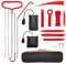 Kit Apertura Porte Auto,Kit Apertura Porte,Kit Smontaggio Plastiche Auto,Set di Attrezzi Professionali per Auto,20 PCS con Manico Lungo,Pompa a Cuneo,Cuneo,Strumento indispensabile per Le emergenze