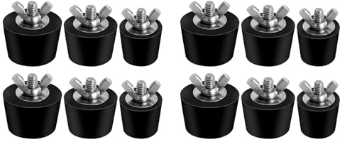 Xptieeck Lot de 12 bouchons d'hivernage pour piscines en 3 tailles, bouchons d'extension pour skimmer de piscine hors-sol