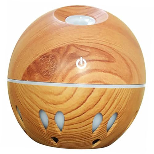 Ciieeo Hollow Out Wood Diffuser Mini Usb Humidifier Aromatherapy Home Office Travel Portable Essential Oil Diffuser Light Wood Grain