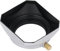 Metal Square Lens Hood,43mm Retro Lens Hood Shade,Reversible Lens Hood Shade for 25mm Or Focal Length,Sliver
