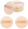 6 Stück 6.5 cm Runde Powder Puff Ultraweich Kristallsamt Puderquaste Wiederverwendbar Waschbar Hautfarbe Puderquaste Nass- und Trockengebrauch Make-Up-Tools Puderquaste für Setting Powder, Körperpuder