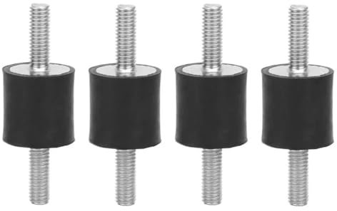 LetCart 4 Stück M6 Gummihalterung, Anti-Vibrationsdämpfer Gummilager Stoßdämpfer Anti Vibration Silent Block Bobbins für Auto, Boot (VV20*20 M6*1