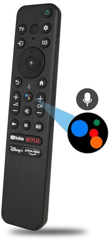 Voice RMF-TX800U Remote Control Compatible for Sony Bravia Smart TV X80K X90K W830K A80K X95K X85K Series TV, Sub RMF-TX900U