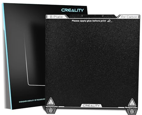 Creality K1C Texture - Piastra in PEI 235 x 235 mm, con bocchetta, piastra flessibile in acciaio per K1C/K1/Ender 3/3 V2/3 V3/3 V3 KE/3 V3 SE/3 Pro/3 Neo/3 V2 Neo (senza morbido adesivo magnetico)